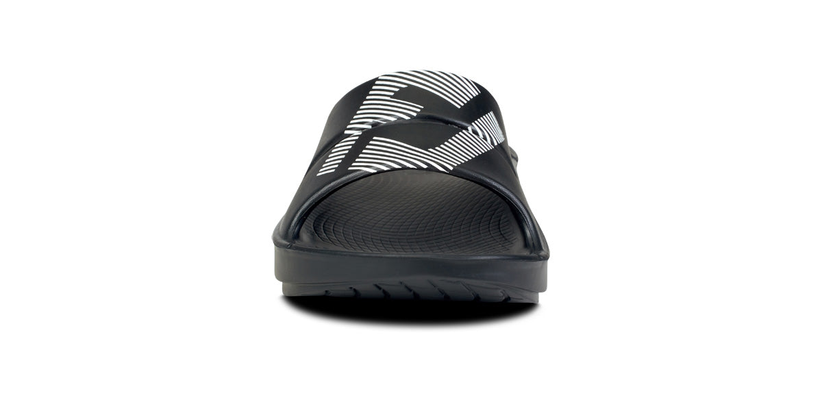 FJ X OOFOS Women's OOahh Sport Slide Sandal - Black